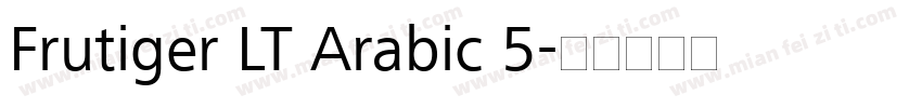 Frutiger LT Arabic 5字体转换